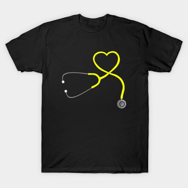 Stethoscope Heart T-Shirt by DiegoCarvalho